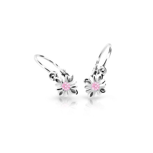 Zlaté dětské náušnice C2261B-Pink