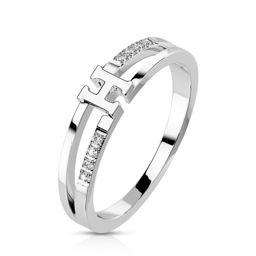 Dámský prstýnek se zirkony 7742S