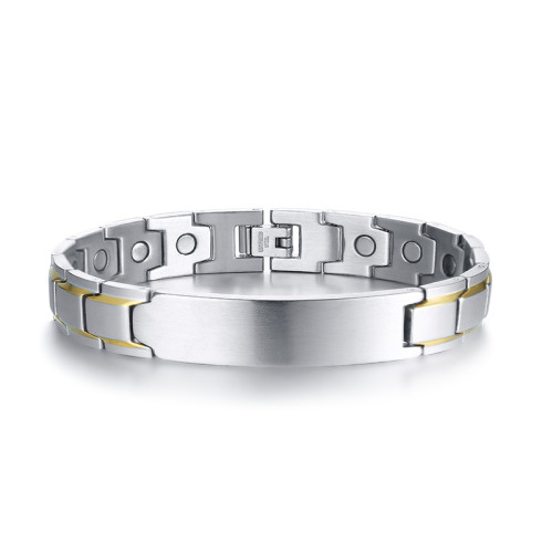 Magnetický náramek z chirurgické oceli JCFSBRM124ST