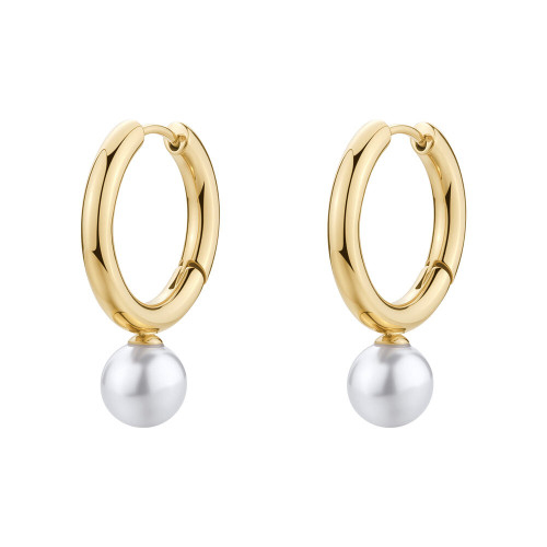 Pozlacené kruhové náušnice Brosway PERFECT BPC63