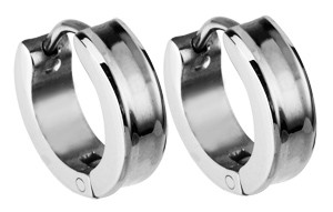 Ocelové náušnice kroužky SEE188