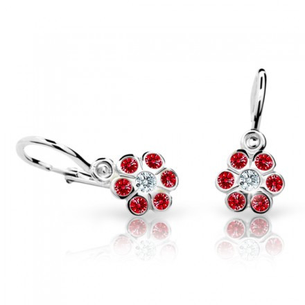 Náušnice pro miminka Cutie C1737B Ruby Dark