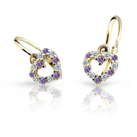 Náušnice pro miminka Cutie C2157Z-Amethyst