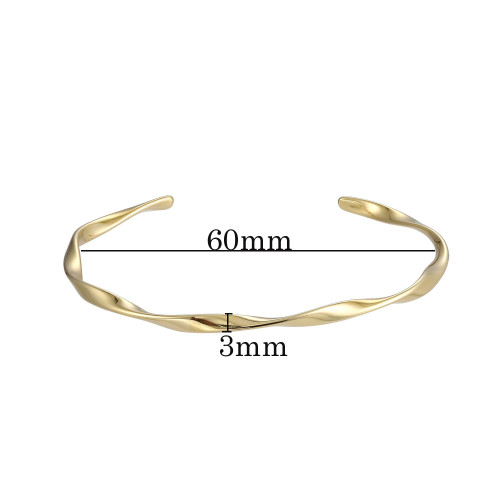 Stylový náramek bangle z chirurgické oceli BSSG202