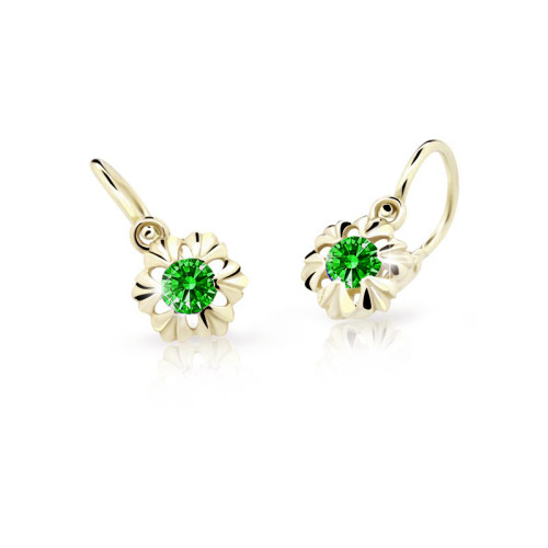 Zlaté náušnice pro miminka C2213Z-Green