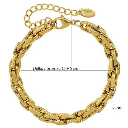 Ocelový náramek pro ženy a dívky WJHB833