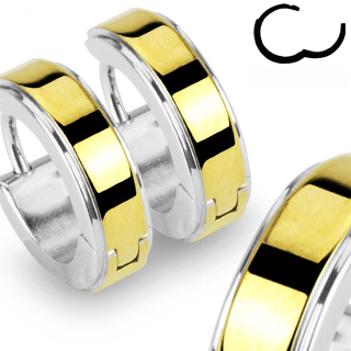 Kroužky z chirurgické oceli 2041-Gold