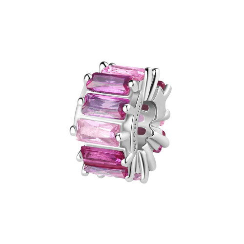 Korálek stříbro se zirkony Brosway Fancy Vibrant Pink FVP03