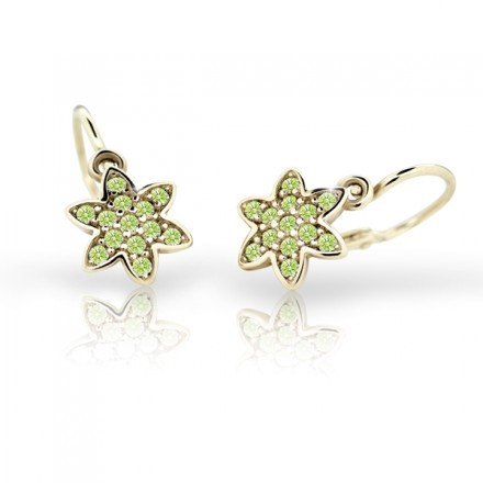Náušničky pro děti Cutie C2206Z-Peridot Green