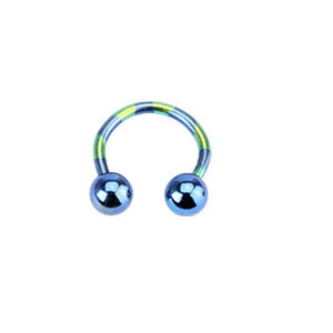 piercing podkova T11-BLUE1,2