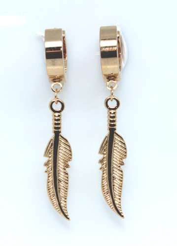 Zlaté náušnice z chirurgické oceli WJHE109-GD