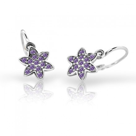 Náušničky pro děti Cutie C2206B-Amethyst