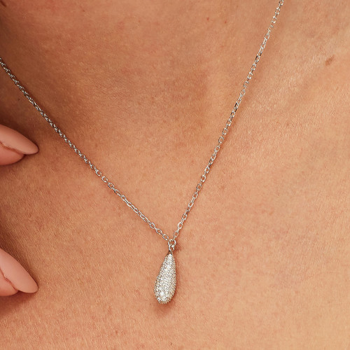 Elegantní stříbrný náhrdelník Brosway Fancy Infinite White FIW123