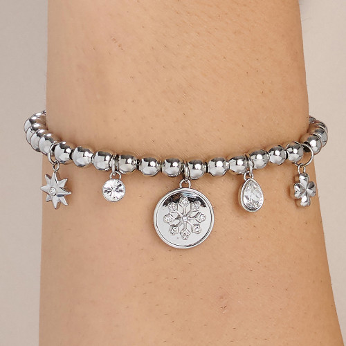 Náramek s přívěsky chirurgická ocel Brosway Chakra BHKB244