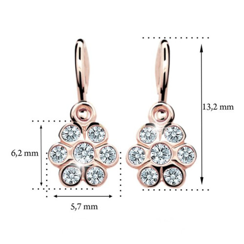 Zlaté dětské náušnice C1737R