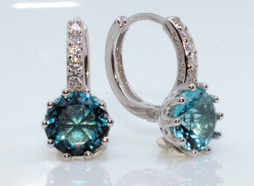 Stříbrné náušnice visací 305766