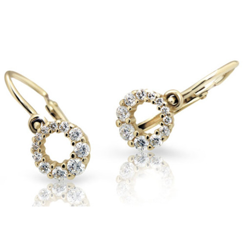 Dětské náušnice Cutie C2154Z CZ White