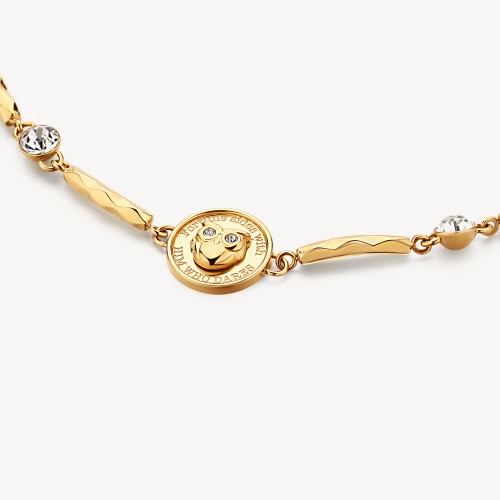 Ocelový dámský náramek pro štěstí Brosway Chakra BHKB122EN