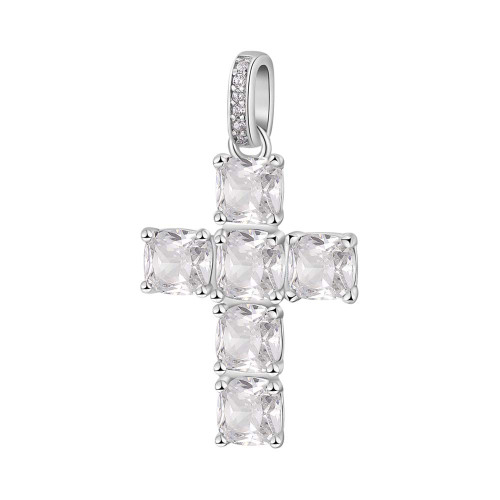 Stříbrný přívěsek křížek Brosway Fancy Infinite White FIW21