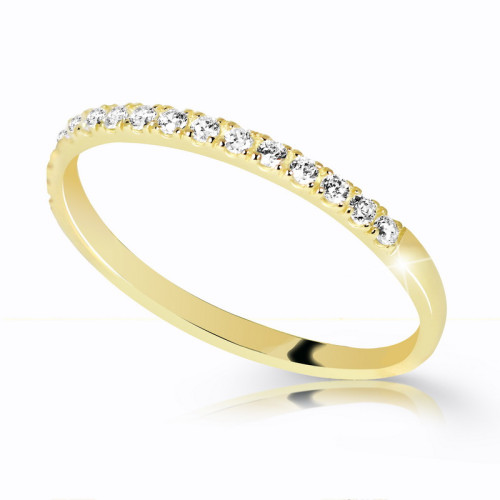 Prsten se zirkony zlatý Z6484Y