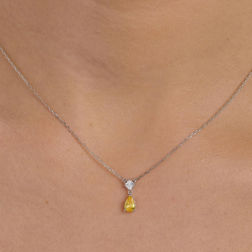 Náhrdelník se zirkony Brosway Fancy Energy Yellow FEY97