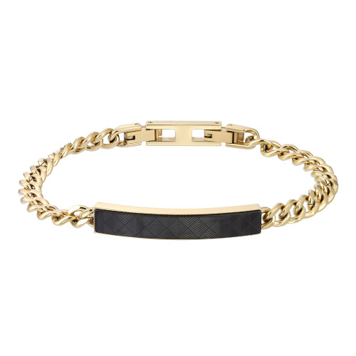 Zlatý náramek z chirurgické oceli BSS1009GD