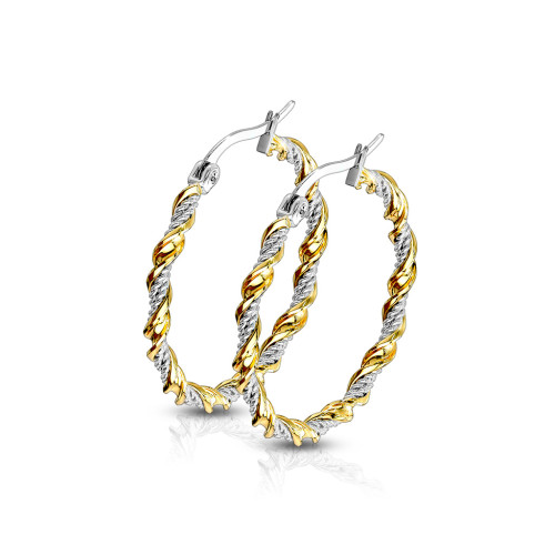 Náušnice kruhy z chirurgické oceli 3549-G