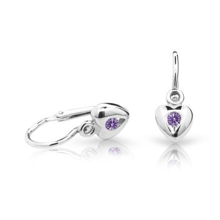 Náušnice pro miminka Cutie C1556B-Amethyst