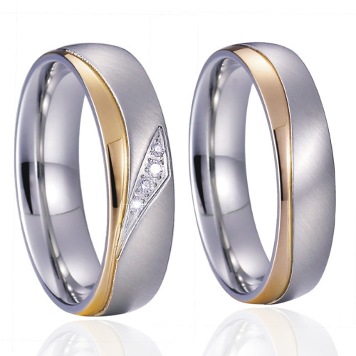 Ocelové snubní prstýnky SPPL020