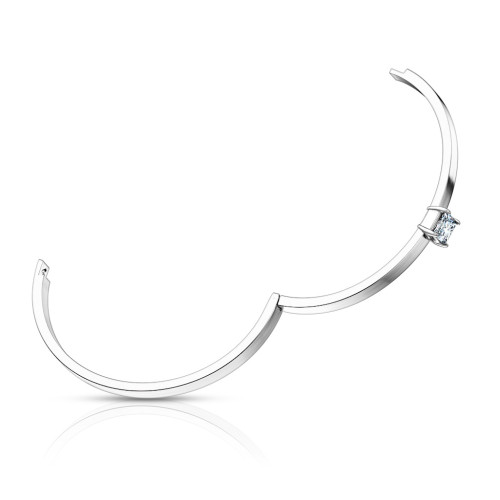 Náramek na ruku se zirkonem chirurgická ocel 1047-ST