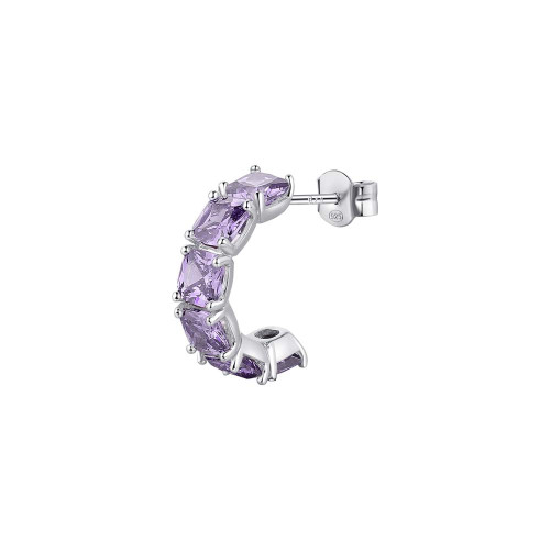 Stříbrná náušnice Brosway Fancy Magic Purple FMP13