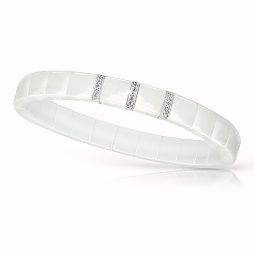 Luxusní keramický náramek Cerafi NOBILTA BIANCA 426