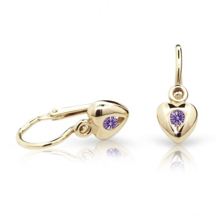 Náušnice pro miminka Cutie C1556Z-Amethyst