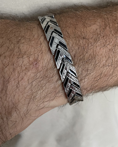 Ocelový magnetický náramek WJHB721SB