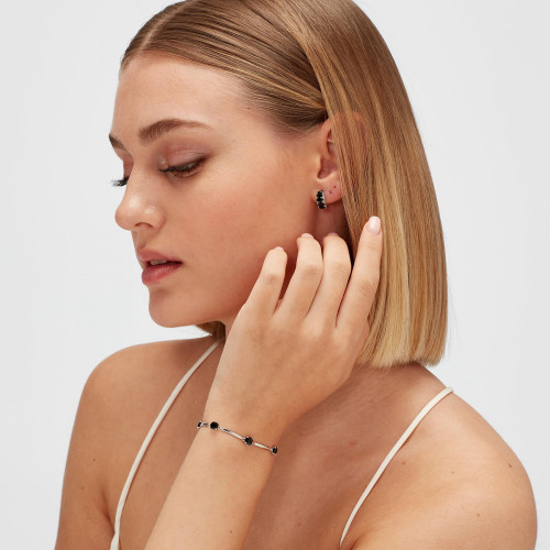 Stříbrný náramek Brosway Fancy Mistery Black FMB04