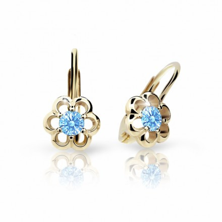 Dětské náušnice zlaté C1947Z-kl-Arctic Blue