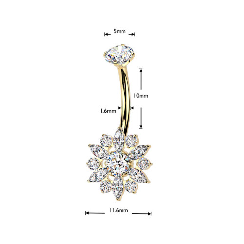 Piercing do pupíku z titanu SETIN69