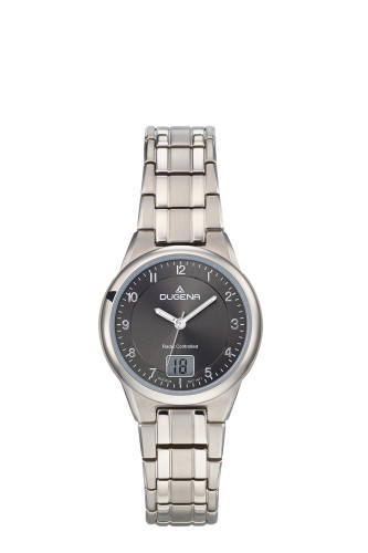 Rádiem řízené titanové hodinky dámské Dugena 4460836