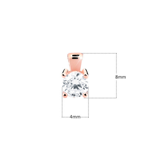 Zlatý přívěsek se zirkonem Z8010R