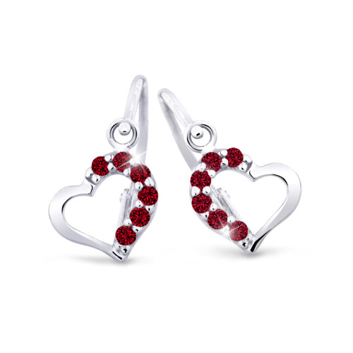 Zlaté náušnice pro miminko C2757B-Ruby Dark