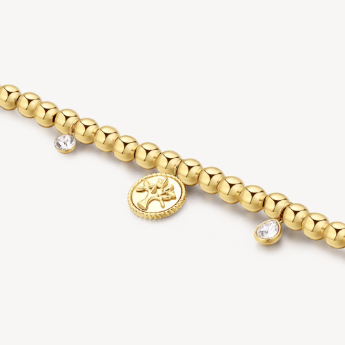 Pozlacený náramek Brosway Chakra BHKB160 - Strom života