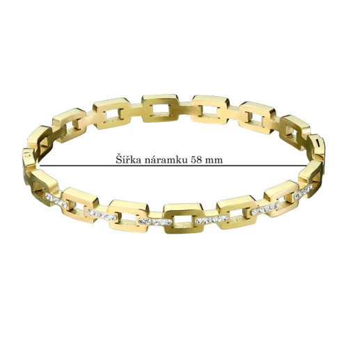 Náramek z chirurgické oceli bangle SESB8900