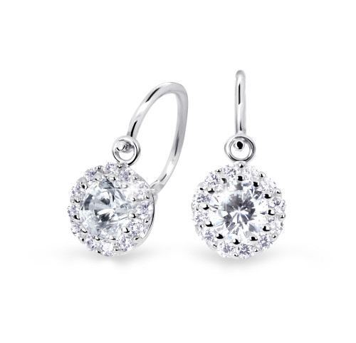 Dětské náušnice z bílého zlata Cutie Jewellery C2745B-White