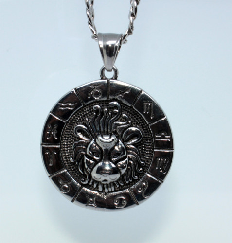 Přívěsek na krk se znamením + řetízek WJHP4278-Lev