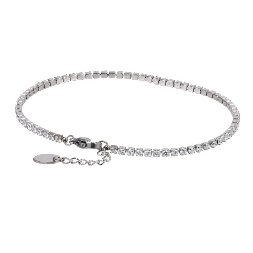 Dámský náramek z chirurgické oceli se zirkony MBSS220-175