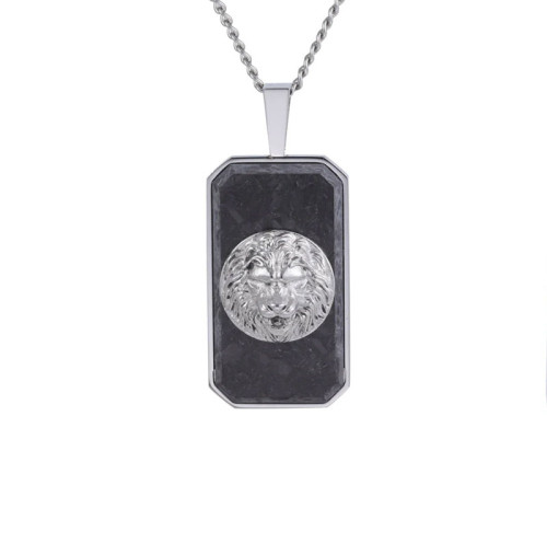 Stylový náhrdelník z chirurgické oceli lev PSS1178