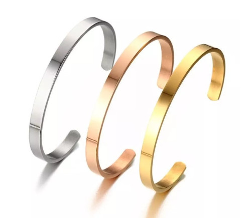 Pevný náramek z chirurgické oceli JCFB212RG