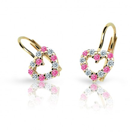 Dívčí náušnice Cutie C2157Z-KL-Pink