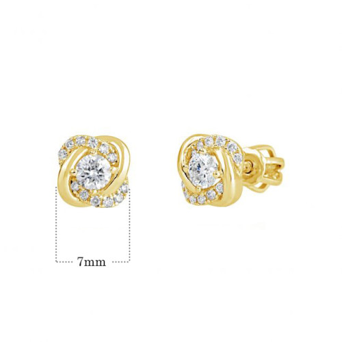 Zlaté náušnice na šroubek Z9001-3263Z