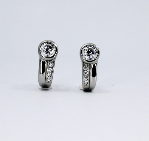 Náušnice se zirkony stříbrné 307708
